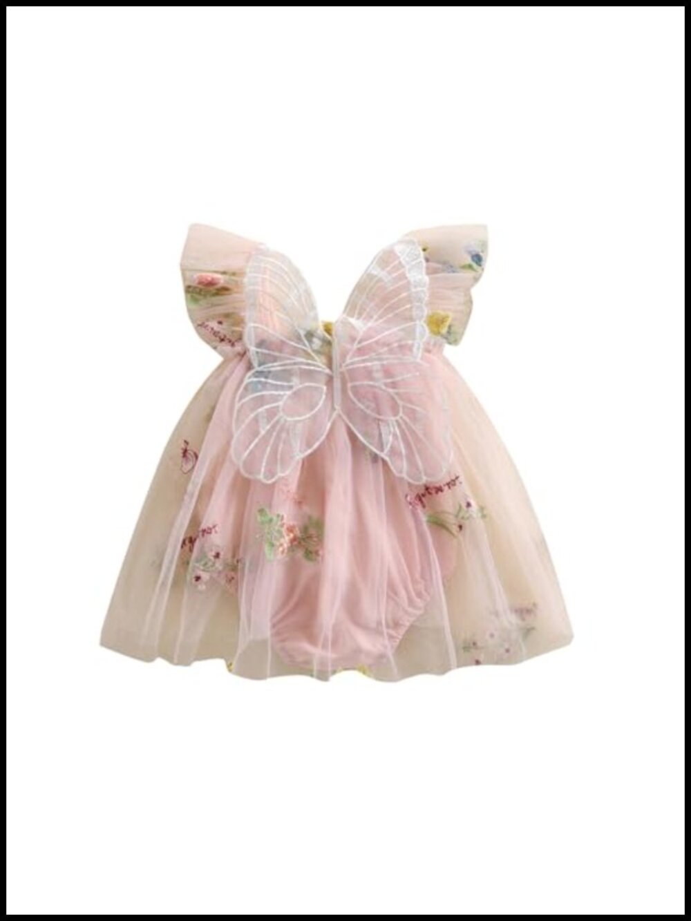 Toddler Girls Butterfly Fairy Costume Romper Dress Halloween Birthday